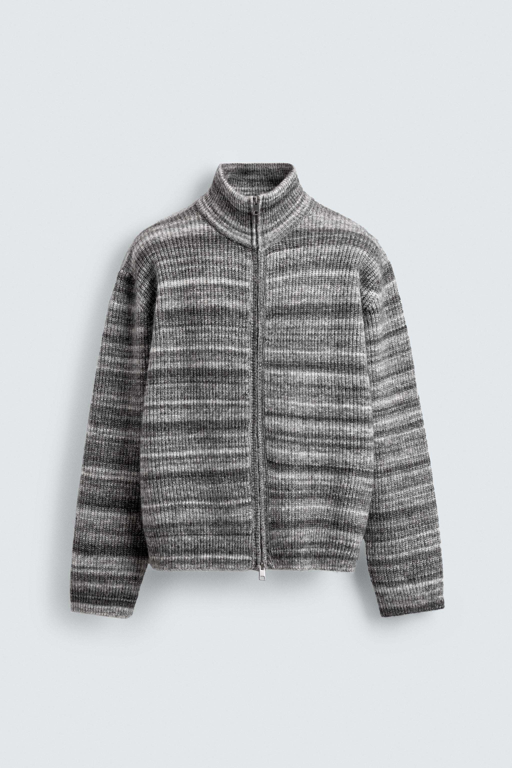 JACQUARD STRIPED CARDIGAN